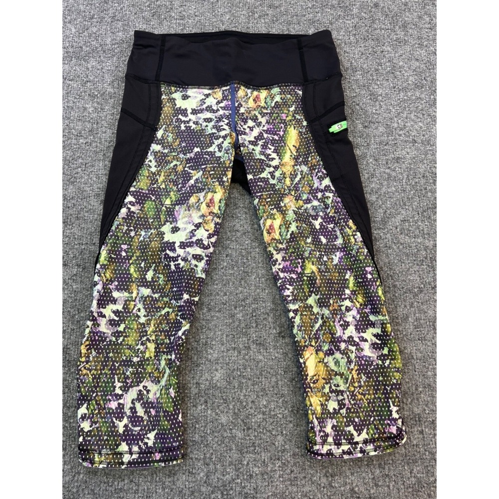 Lululemon Leggings 4 Inspire Tight II Luxtreme Floral White Black